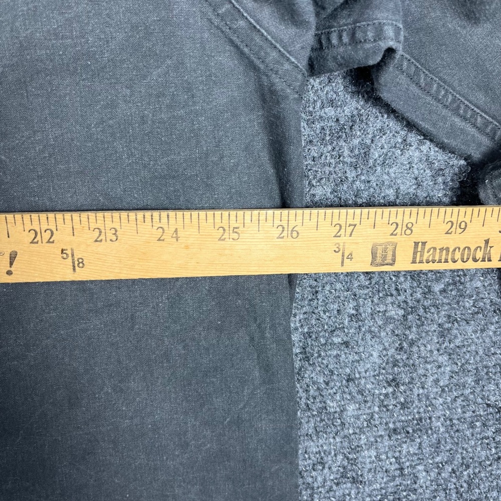 Woolrich‎ Button Down Shirt Mens XL Charcoal Gray Cotton Canvas Utility 6935 - Picture 7 of 7